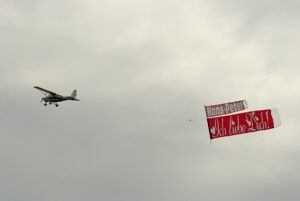 Bannerflug "Ich liebe Dich"