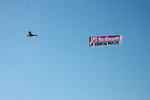 Bannerflug die SPD Nordhessen