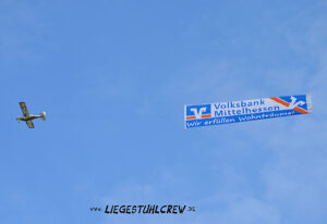 Bannerflug für die Volksbank Mittelhessen